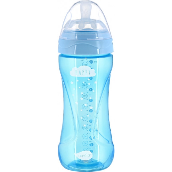 Пляшка для годування Nuvita Антиколікова Mimic Cool 330 мл Blue (NV6052SKY)