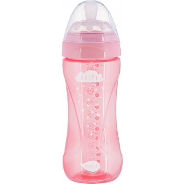 Пляшка для годування Nuvita Антиколікова Mimic Cool 330 мл Pink (NV6052PINK)