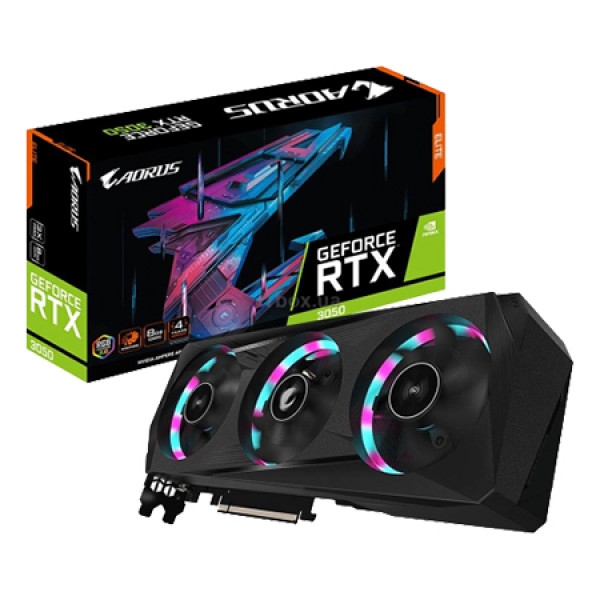 Відеокарта Gigabyte NVIDIA RTX 3050 8GB DDR6 (GV-N3050AORUS E-8GD)