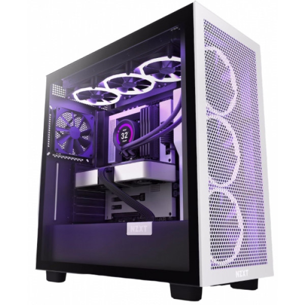 Корпус NZXT H7 Flow White/Black (CM-H71FG-01) без БЖ