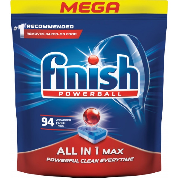 Таблетка для посудомийної машини Finish Powerball ALL IN 1 Max  94 tabs