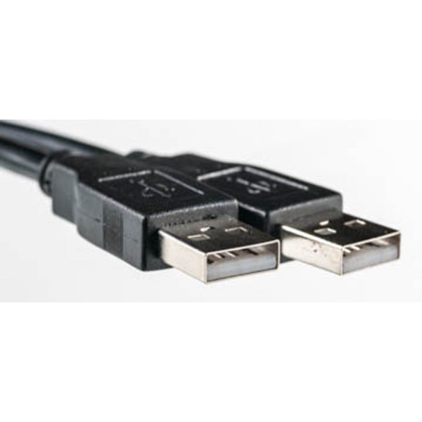 Кабель USB type A - USB type A PowerPlant USB 2.0 AM– AM 5m One Ferrite (KD00AS1216)