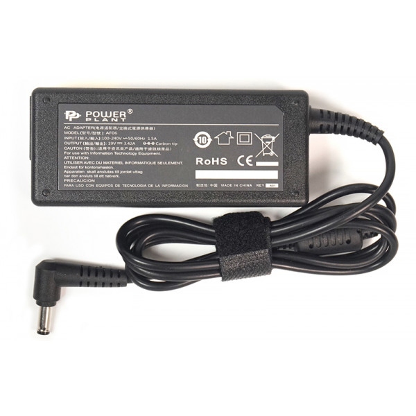Зарядний пристрій для ноутбука PowerPlant Asus 220V 65W 19V 3.42A (AS65F4014)