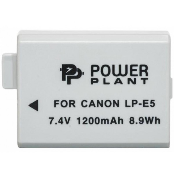 Акумулятор для фотокамери PowerPlant Canon LP-E5 1200mAh (DV00DV1225)