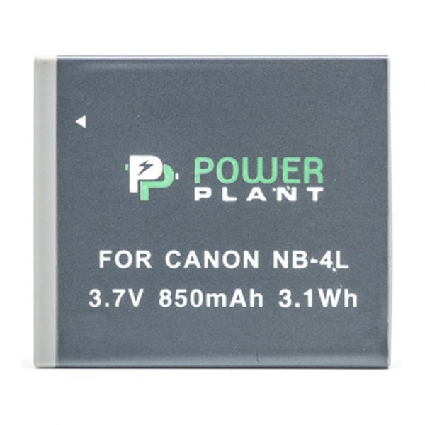 Акумулятор для фотокамери PowerPlant Canon NB-4L 850mAh (DV00DV1006)