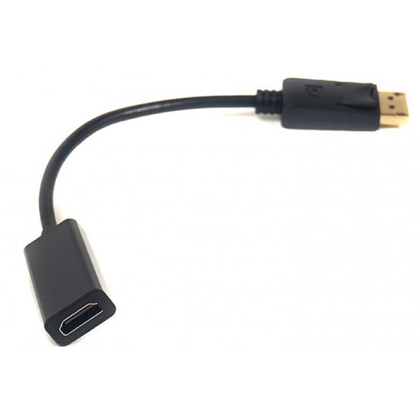 Перехідник HDMI PowerPlant DisplayPort-HDMI 0.2m Black (CA910465)