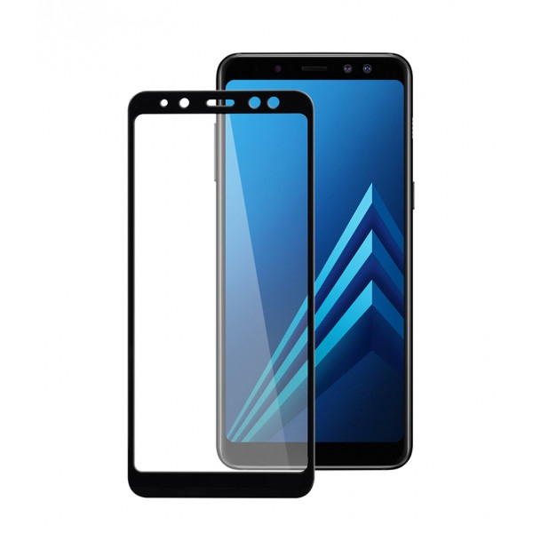 Захисне скло для смартфону PowerPlant Full Screen for Samsung Galaxy A8 (2018) Black (GL605422)