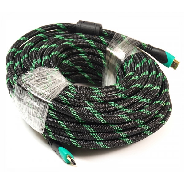 Кабель HDMI PowerPlant HDMI - HDMI 20м Double ferrites Highspeed (KD00AS1295)