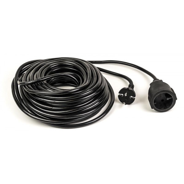 Подовжувач 220В PowerPlant JY-3021/20 (PPEA10M200S1) 1 розетка 20m Black