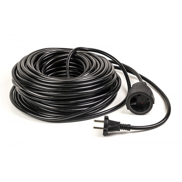 Подовжувач 220В PowerPlant JY-3021/20 (PPEA16M200S1) 1 розетка 20m Black