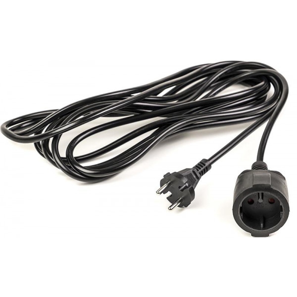 Подовжувач 220В PowerPlant JY-3021/5 (PPEA08M50S1) 1 розетка 5m Black