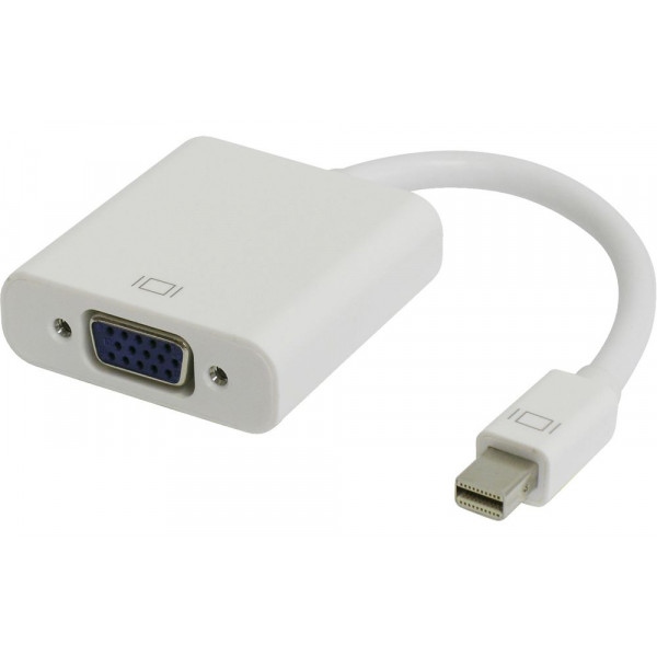 Перехідник Mini Display Port-VGA PowerPlant mini DisplayPort-VGA 0.15m White (KD00AS1281)