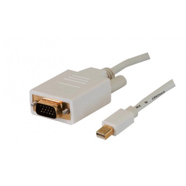 Перехідник Mini Display Port-VGA PowerPlant Mini DisplayPort to VGA M/M (CA912155)