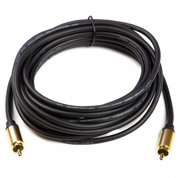 Кабель RCA PowerPlant Optima Subwoofer 5m (O-SU-5)