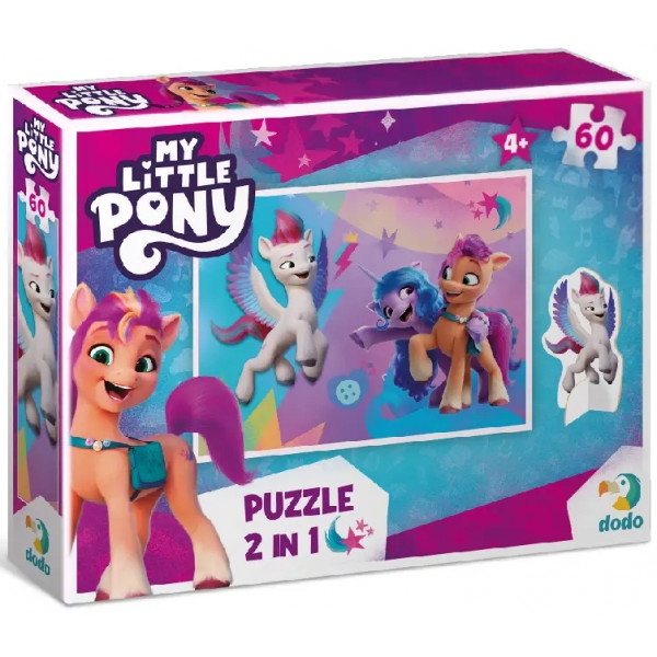 Пазли картонні (3-4 роки) Dodo з фігуркою My Little Pony, 60 ел. (200137)