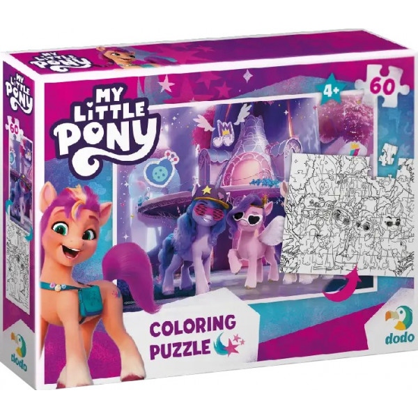 Пазли картонні (3-4 роки) Dodo 2 в 1 My Little Pony(60 елем.) (200136)