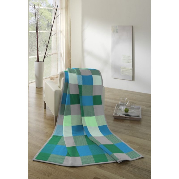 Плед полуторний Biederlack Softflor Patches 150х200 (691576)