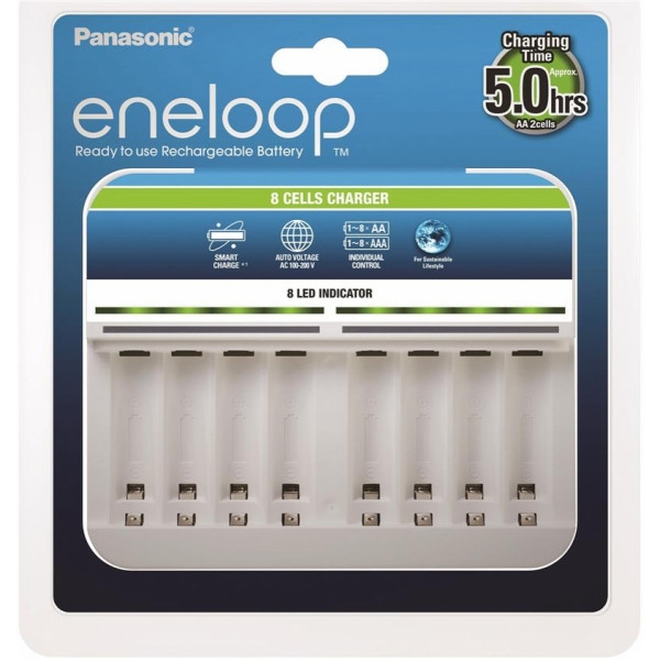 З/пристрій для акумуляторів AA/AAA Panasonic Advanced Charger 8 осередків (BQ-CC63E)