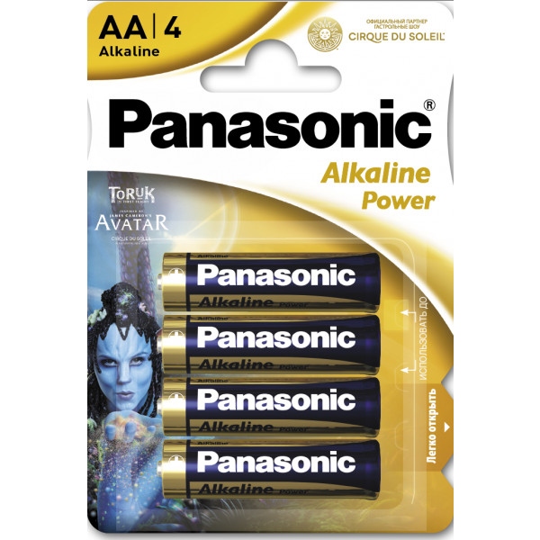 Батарейка тип AA Panasonic ALKALINE POWER AA BLI 4 Power Rangers (LR6REB/4BPRPR)