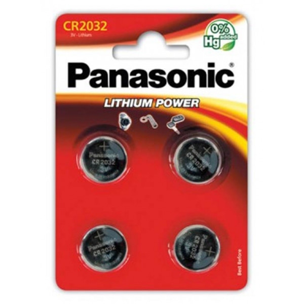 Батарейка тип CR2032 Panasonic CR 2032 BL 4 шт. (CR-2032EL/4B)