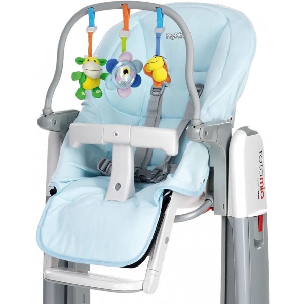Чохол гігієнічний на стільчик для годування Peg-Perego для дитячого стільця Tatamia + іграшкова панель Blue