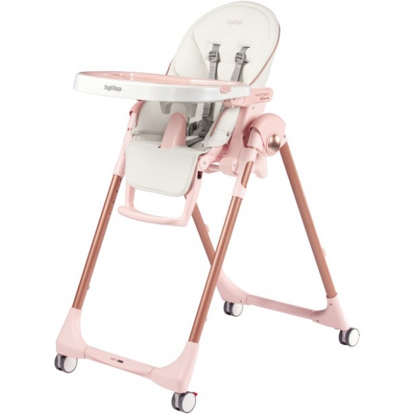 Стульчик для кормления трансформер Peg-Perego Prima Pappa Follow Me Mon Amour (розовое золото)