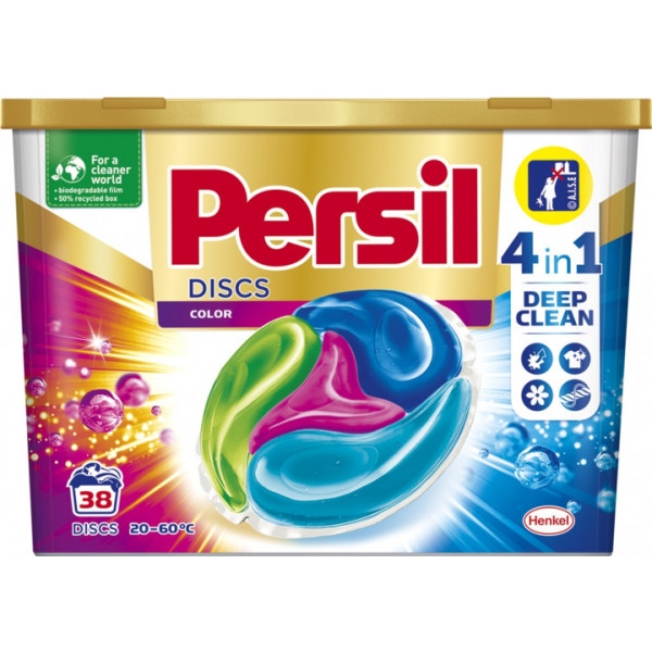 Капсули для прання Persil Диски Колор, 38 шт