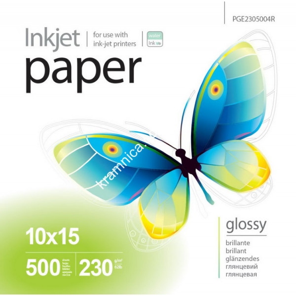 Фотопапір PrintPro 230g/m2, 10x15, 500л (PGE2305004R)