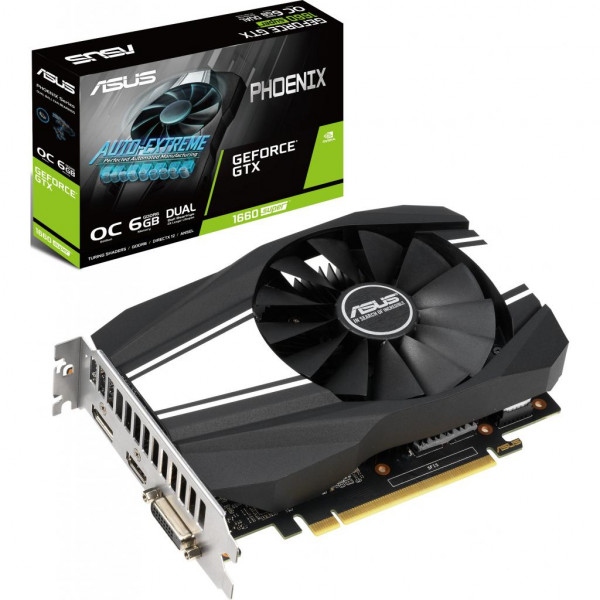 Відеокарта Asus GeForce GTX 1660 Super Phoenix O6G OC 6GB GDDR6 192bit (PH-GTX1660S-O6G)