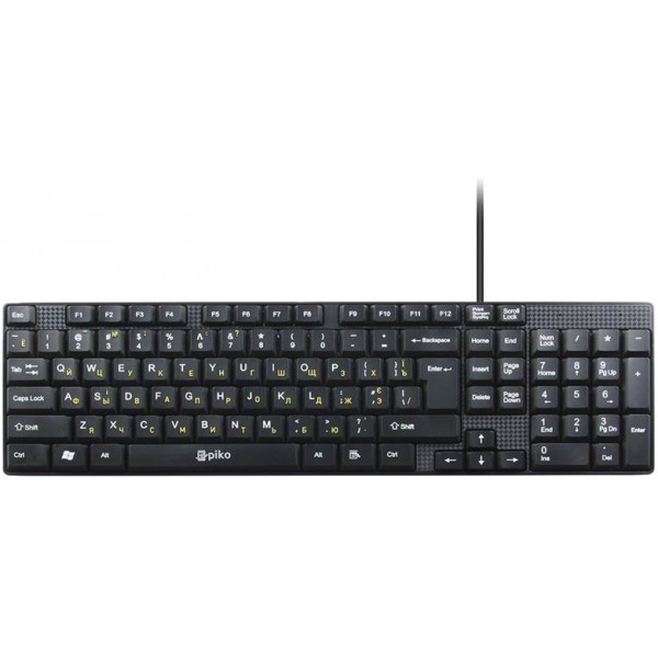Клавіатура дротова Piko KB-005 Black USB (1283126472459)
