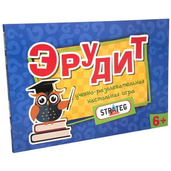Настільна гра розвиваюча (5-7 років) Strateg Ерудит, рус (30450)