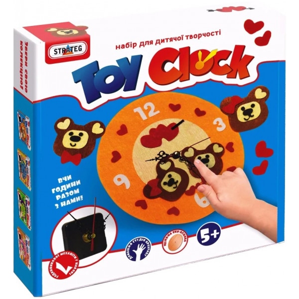 Набір для виготовлення декору Strateg Toy clock - Ведмедики (17)