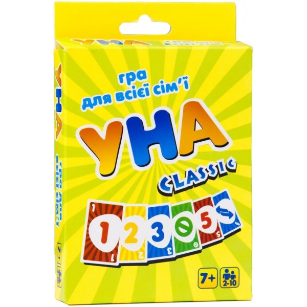 Настільна гра розважальна (5-7 років) Strateg УНА classic карткова укр.м. (7015)
