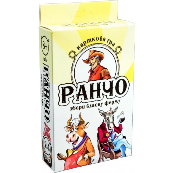 Настільна гра карткова (8+) Strateg Ранчо (укр) (30217)
