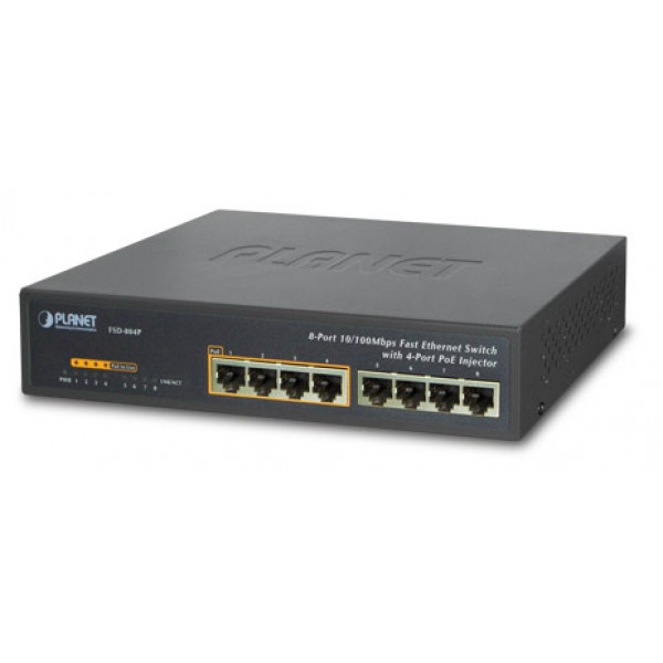 Коммутатор локальної мережі (Switch) Planet GSD-804P-EU