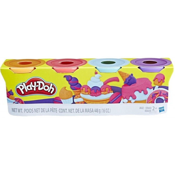 Матеріали Hasbro Play-Doh 4 баночки SWEET (B5517_E4869)