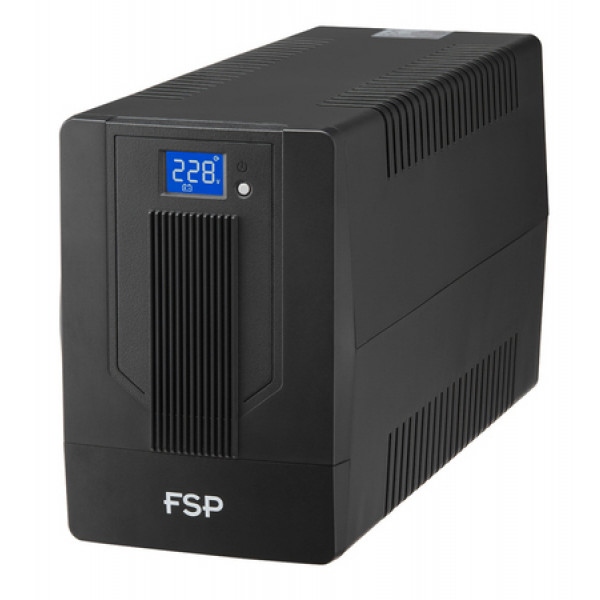 Джерело безперебійного живлення FSP IFP1500 1500ВА/900Вт, Schuko*2+IEC C13x2+USB+USB LCD, AVR Black (PPF9003100)