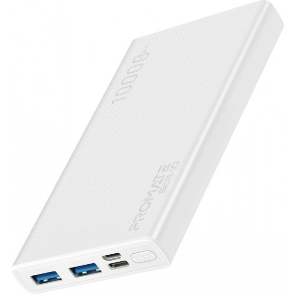 Батарея мобільна Promate Bolt-10 10000mAh White