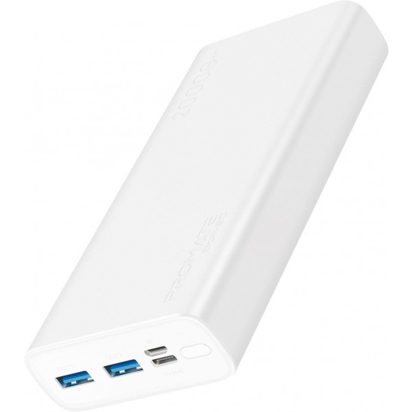 Батарея мобільна Promate Bolt-20 20000mAh White
