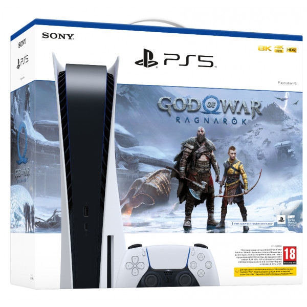 Ігрова приставка PlayStation 5 + PS5 God of War Ragnarök (код)