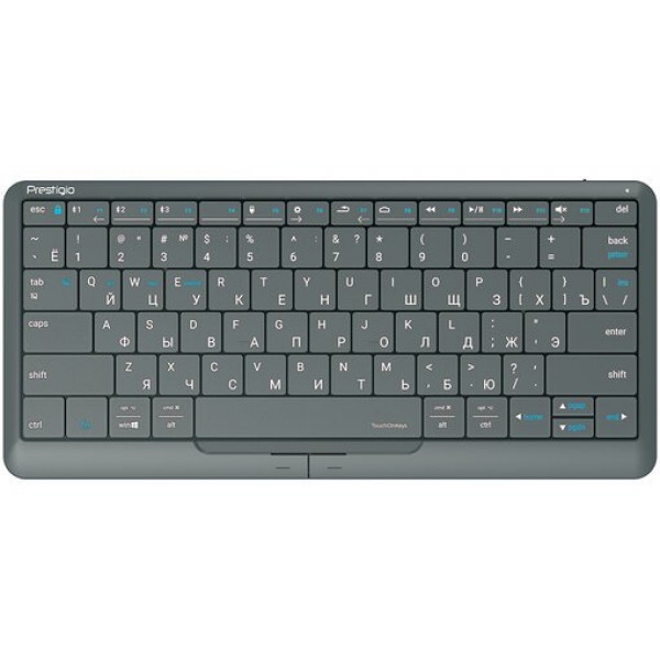 Клавіатура бездротова Prestigio Click&Touch 2 Bluetooth (PSKEY2SGRU)