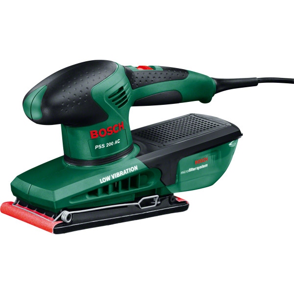 Віброшліфовальна машина Bosch PSS200AC Шлифмашина 200 Вт0-1200 об/мин