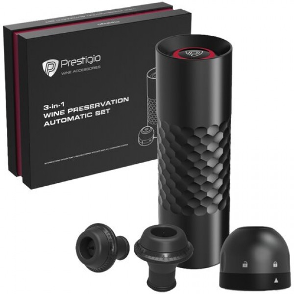 Набір для бара Prestigio Electric Vacuum Wine Stopper (PWA103APSRB)