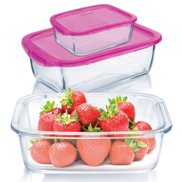 Набір ємностей для зберігання Luminarc Keep'n'box Bag Pink (P9973)