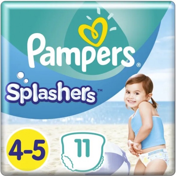 Одноразові підгузки-трусики для плавання Pampers Splashers Размер 4-5 (9-15 кг), 11 шт. (81666976)