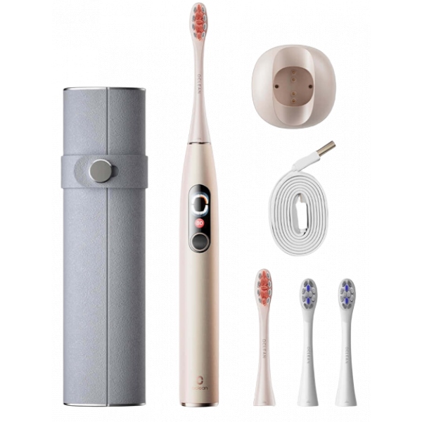Зубна щітка електрична Oclean X Pro Digital Set Electric Toothbrush Champagne Gold (6970810552577)