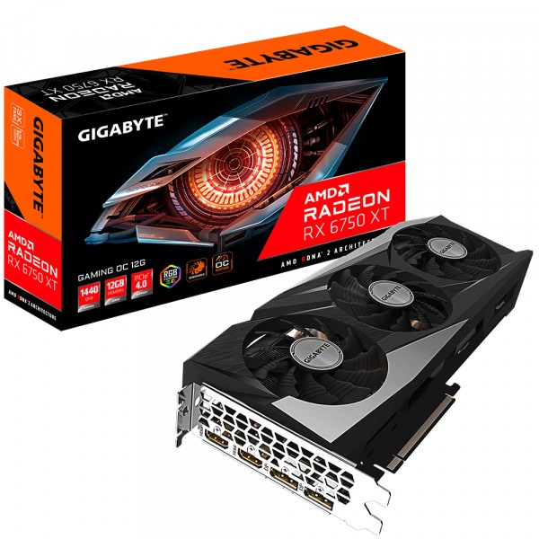 Відеокарта Gigabyte AMD Radeon RX 6750 XT GAMING OC 12G (GV-R675XTGAMING OC-12GD)