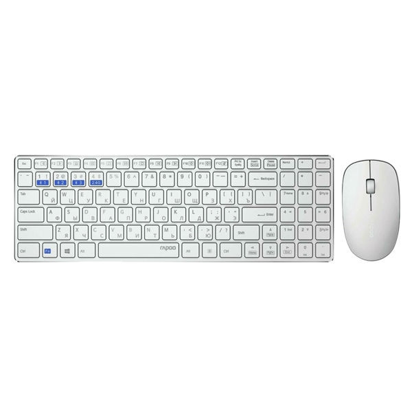 Клавіатура + миша бездротова Rapoo 9300M Wireless White