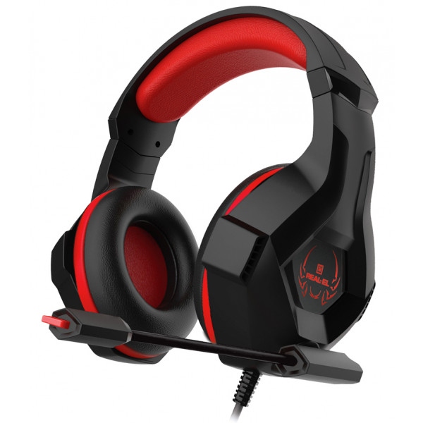 Гарнітура дротова ігрова REAL-EL GDX-7575 Black/Red