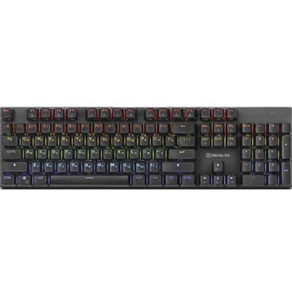 Клавіатура дротова REAL-EL M 13 Grey USB (EL123100045)
